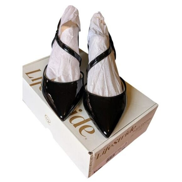 LifeStride Minimalist Pump Black Raind 7.0W - Picture 1 of 7